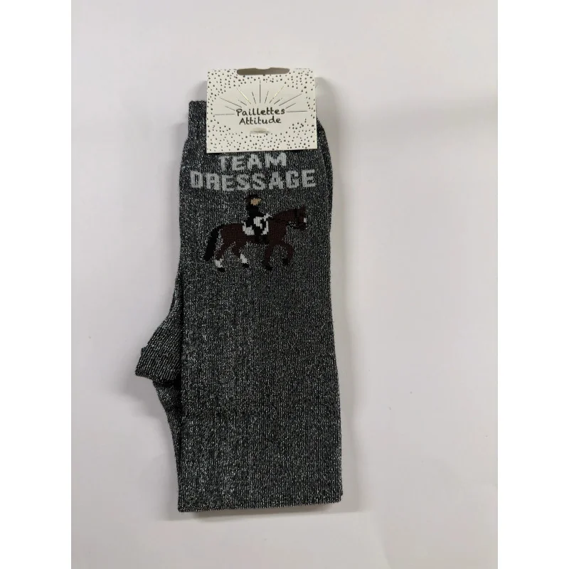 CHAUSSETTES PAILLETTES EQUITATION - TEAM DRESSAGE