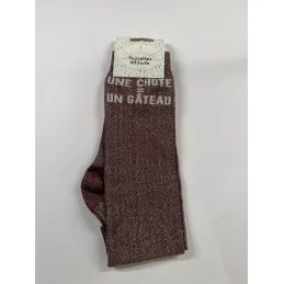 CHAUSSETTES PAILLETTES EQUITATION - UNE CHUTE - UN GÂTEAU