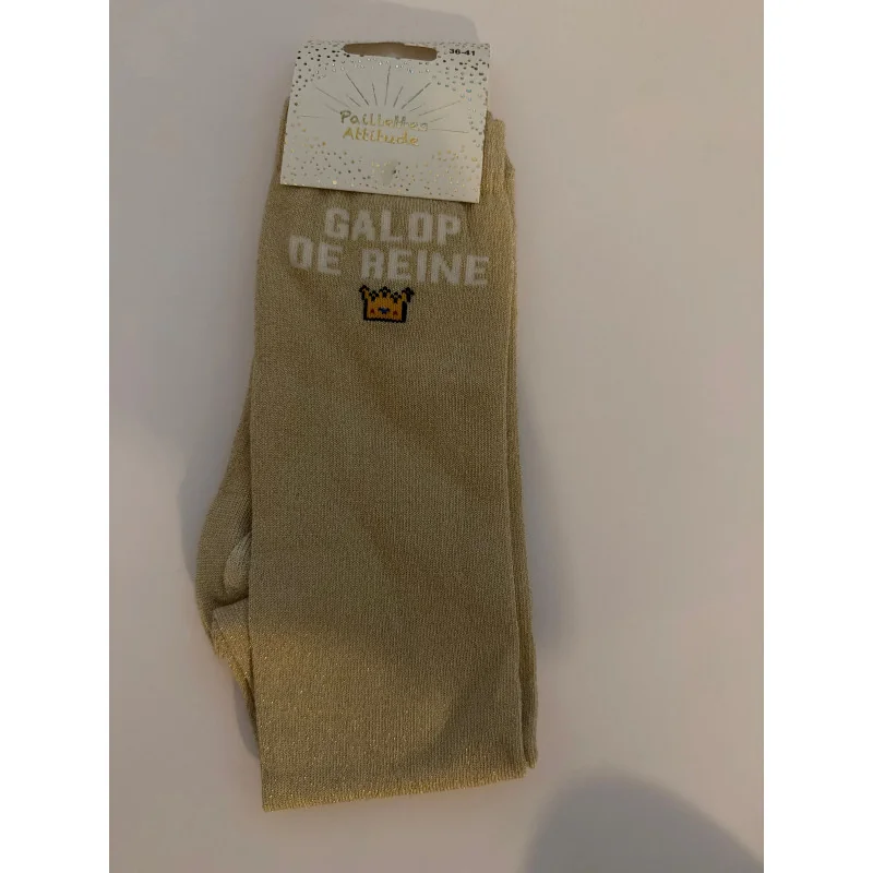 CHAUSSETTES PAILLETTES EQUITATION - GALOP DE REINE