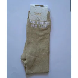 CHAUSSETTES PAILLETTES EQUITATION - NO HORSE NO LIFE