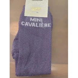 CHAUSSETTES PAILLETTES EQUITATION ENFANT- MINI CAVALIERE
