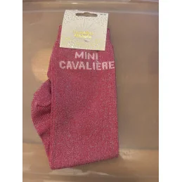 CHAUSSETTES PAILLETTES EQUITATION ENFANT- MINI CAVALIERE