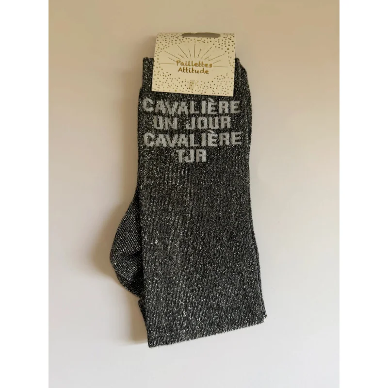 CHAUSSETTES PAILLETTES EQUITATION - CAVALIERE UN JOUR, CAVALIERE TJR