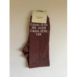 CHAUSSETTES PAILLETTES EQUITATION - CAVALIERE UN JOUR, CAVALIERE TJR