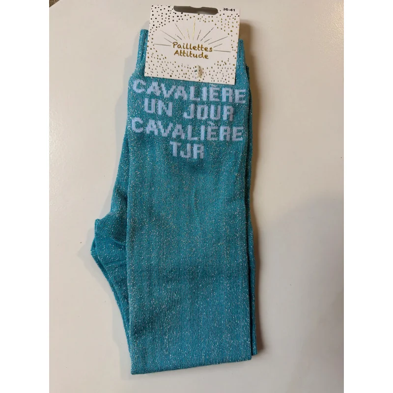 CHAUSSETTES PAILLETTES EQUITATION - CAVALIERE UN JOUR, CAVALIERE TJR