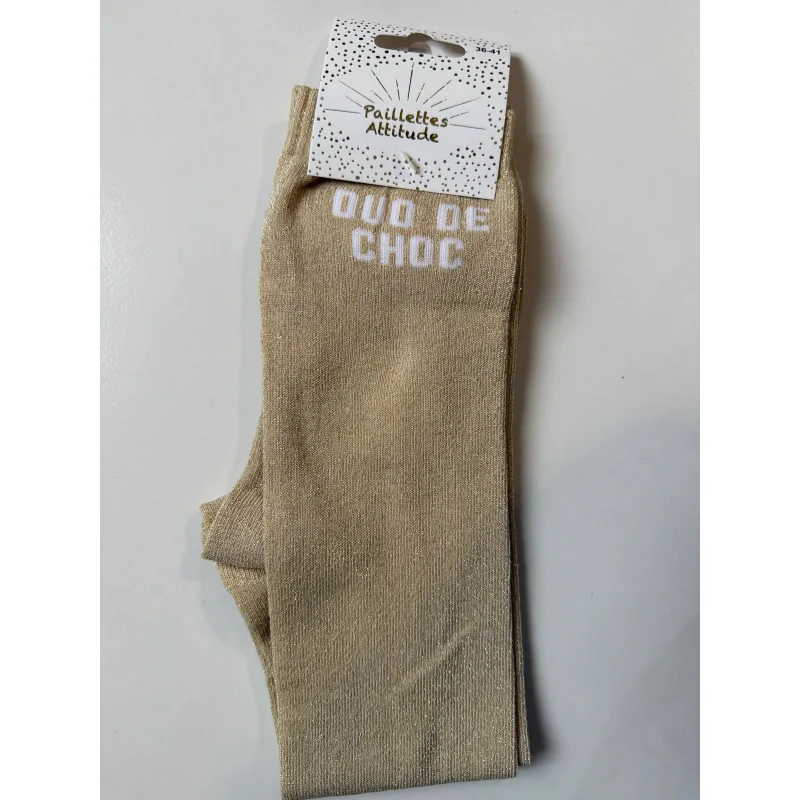 CHAUSSETTES PAILLETTES EQUITATION - DUO DE CHOC