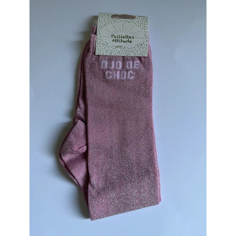 CHAUSSETTES PAILLETTES EQUITATION - DUO DE CHOC