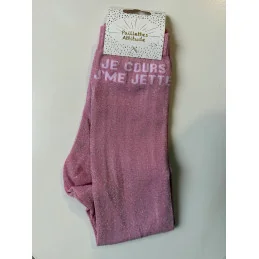 CHAUSSETTES PAILLETTES EQUITATION - JE COURS, J'ME JETTE