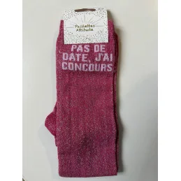 CHAUSSETTES PAILLETTES EQUITATION - PAS DE DATE, J'AI CONCOURS