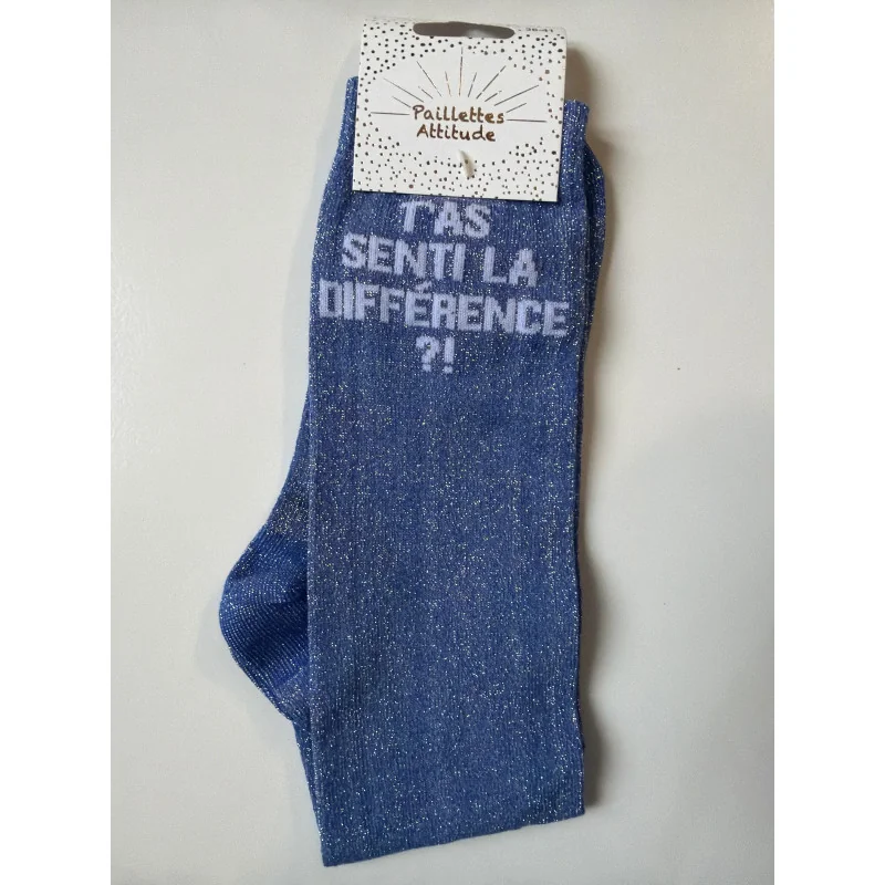 CHAUSSETTES PAILLETTES EQUITATION - T'AS SENTI LA DIFFERENCE?!