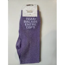 CHAUSSETTES PAILLETTES EQUITATION - TEAM BALADE ENTRE COP'S