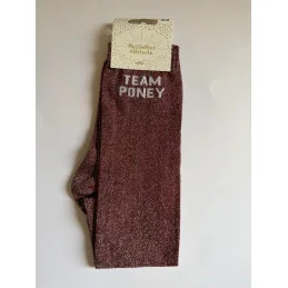 CHAUSSETTES PAILLETTES EQUITATION - TEAM PONEY