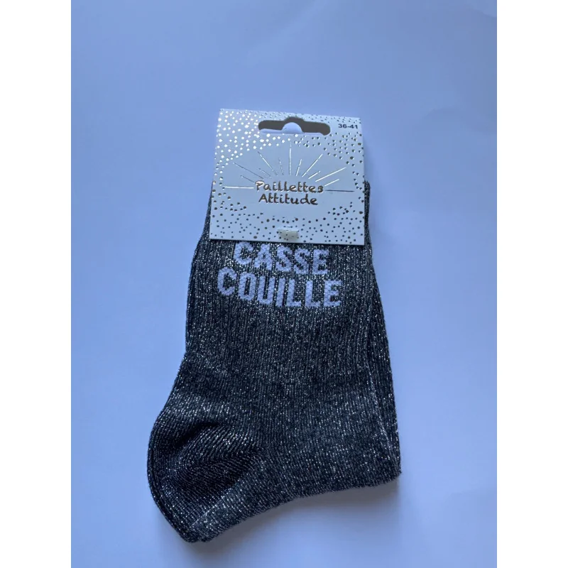 CHAUSSETTES PAILLETTES - CASSE COUILLE