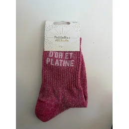 CHAUSSETTES PAILLETTES - D'OR ET DE PLATINE