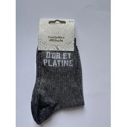 CHAUSSETTES PAILLETTES - D'OR ET DE PLATINE