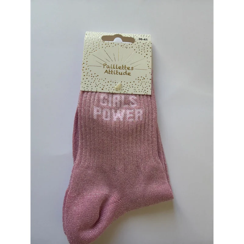 CHAUSSETTES PAILLETTES - GIRLS POWER