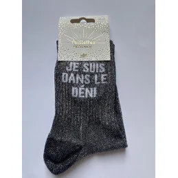 CHAUSSETTES PAILLETTES - JE SUIS DANS LE DENI