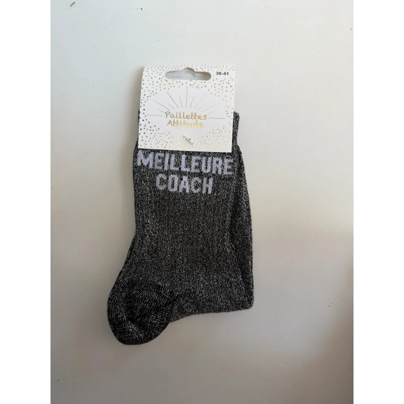 CHAUSSETTES PAILLETTES - MEILLEURE COACH