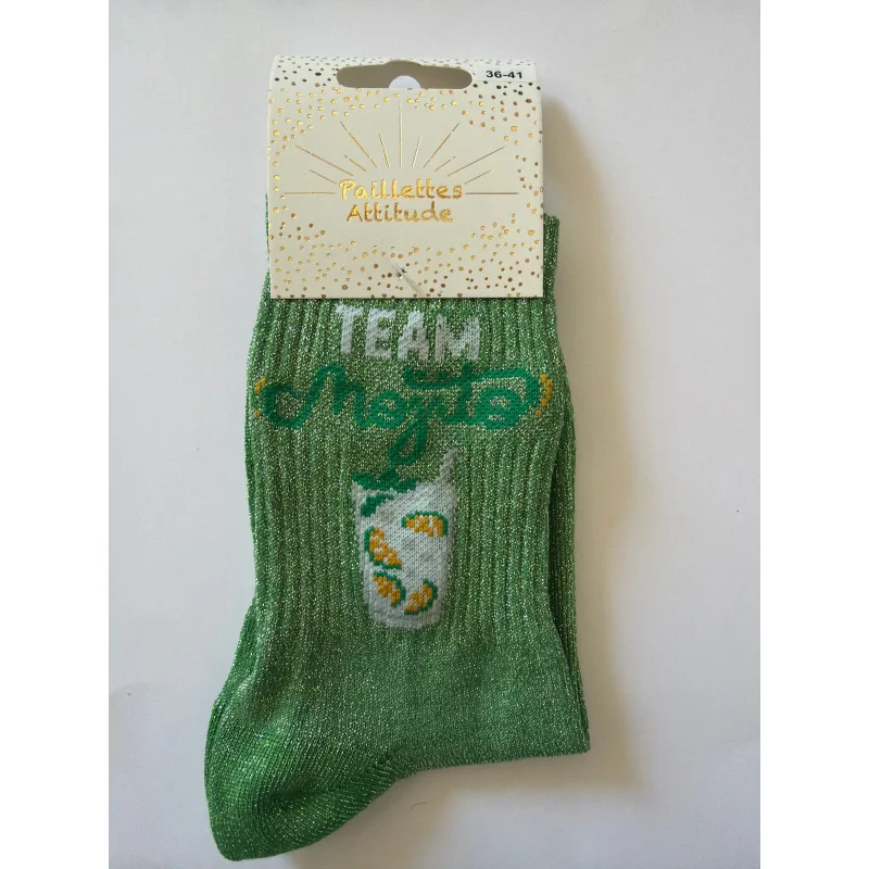 CHAUSSETTES PAILLETTES - TEAM MOJITO