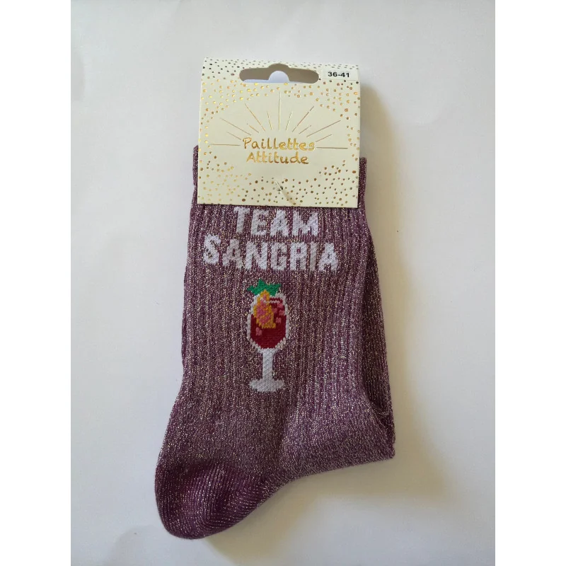 CHAUSSETTES PAILLETTES - TEAM SANGRIA