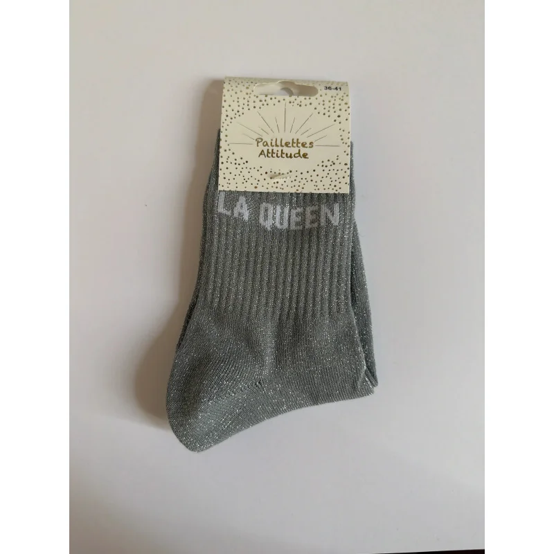 CHAUSSETTES PAILLETTES - LA QUEEN