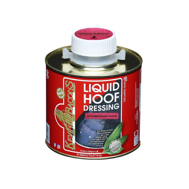 HUILE A SABOT PAILLETTES ROSES 500ML KEVIN BACON