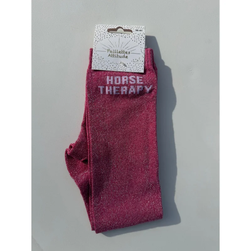 CHAUSSETTES PAILLETTES EQUITATION - HORSE THERAPY