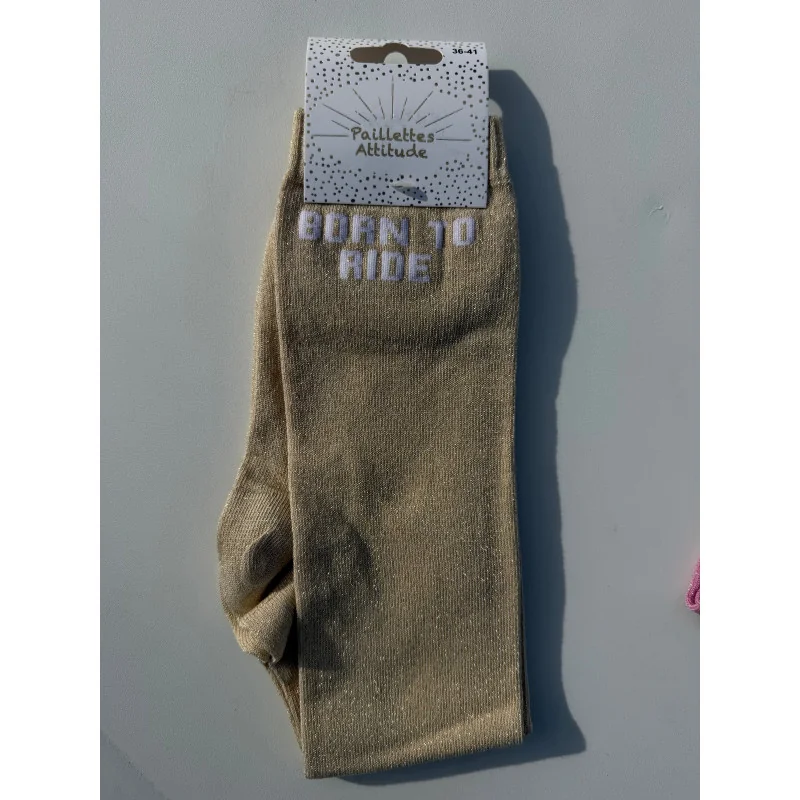 CHAUSSETTES PAILLETTES EQUITATION - BORN TO RIDE