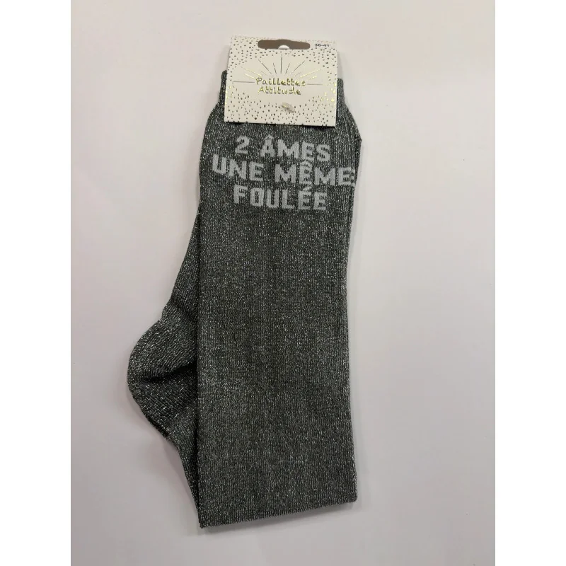 CHAUSSETTES PAILLETTES EQUITATION - 2 ÂMES UNE MÊME FOULÉE