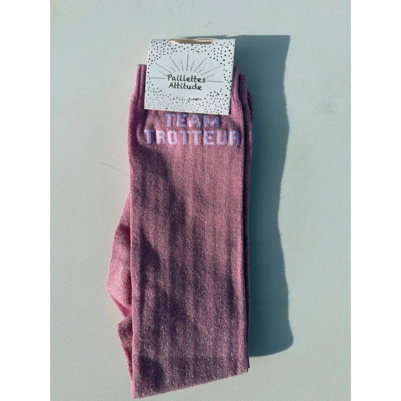 CHAUSSETTES PAILLETTES EQUITATION - TEAM TROTTEUR