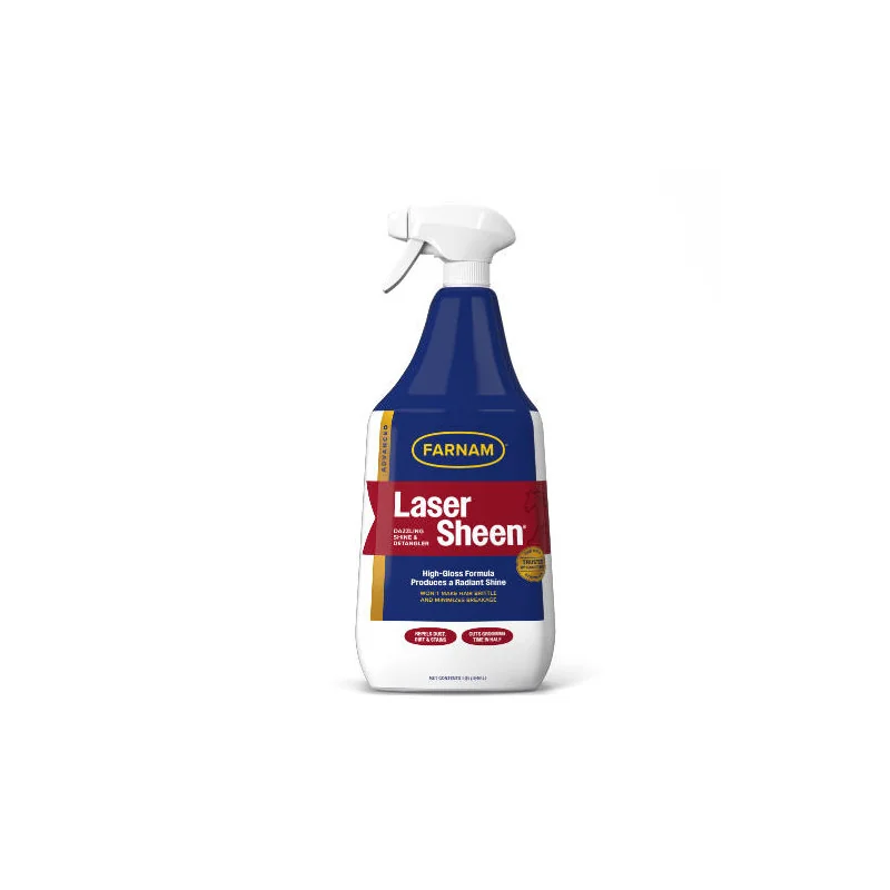 Laser Sheen Farnam – Lustrant démêlant cheval 354 ml