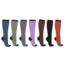 Pack 7 Paires Chaussettes Hautes Équitation QHP | Motifs & Confort | MCM