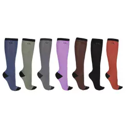Pack 7 Paires Chaussettes Hautes Équitation QHP | Motifs & Confort | MCM
