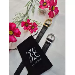 Ceinture Cuir Italien Équitation & Ville | Boucle Dorée ou Argentée | MCM