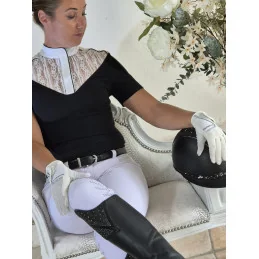 Polo Concours Équitation Dentelle Précieuse | La Cavalerie | Sellerie MCM