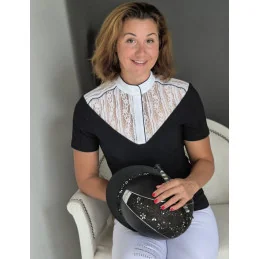 Polo Concours Équitation Dentelle Précieuse | La Cavalerie | Sellerie MCM