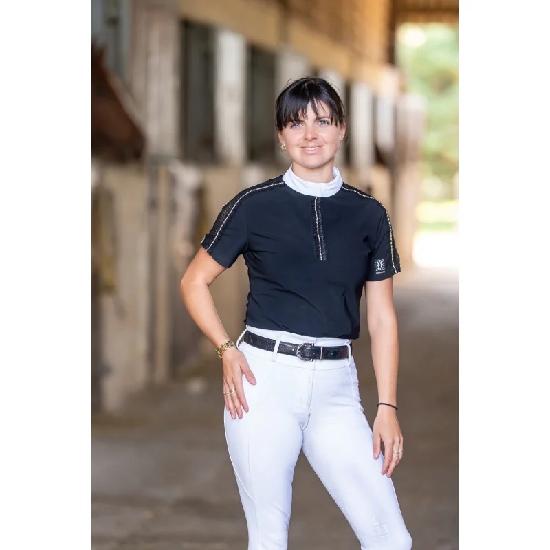 Polo Concours Équitation Col Mao Élégance | La Cavalerie | MCM