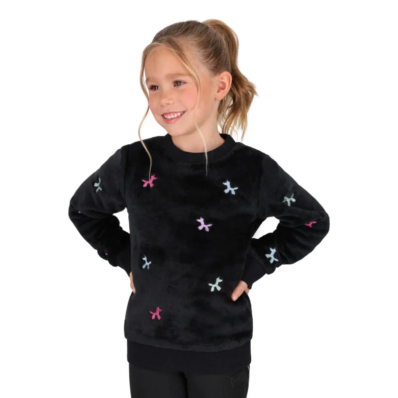 Sweat Équitation Enfant Isalyn QHP | Licornes & Douceur | Sellerie MCM