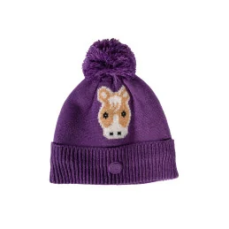 Bonnet Équitation Enfant Amina | Doublure Polaire & Motif Cheval | MCM