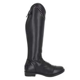 Bottes Équitation Enfant Lucky Start | Strass & Lacets Roses | MCM