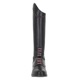 Bottes Équitation Enfant Lucky Start | Strass & Lacets Roses | MCM