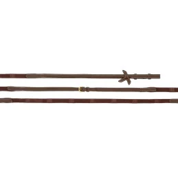 Rênes Caoutchouc 13 mm KAR-E Karim | Cuir Buffle & Arrêtoirs K | MCM