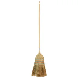 Balai Paille de Sorgho 5 Coutures | Manche Bois Écurie | MCM