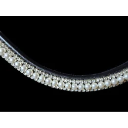 Frontal Strass & Perles La Cavalerie | Pour Bridon & Filet | MCM