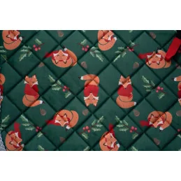 Tapis de Selle de Noël Xmas HKM | Pad de garrot & Velcro | MCM