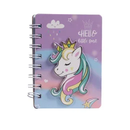 Carnet Licorne 3D HKM | Cahier à Spirales Grand Format | MCM