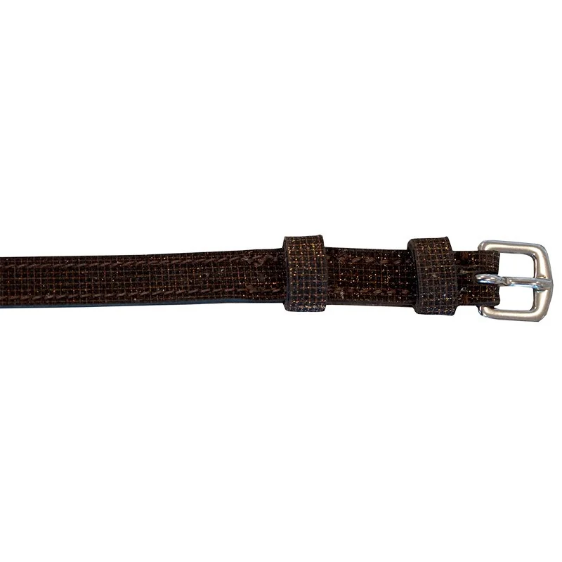 Lanières d'éperons en cuir marron brillant Imperial Riding