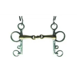 MORS PELHAM DOUBLE BRISURE MAILLECHORT HKM