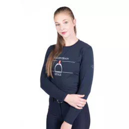 POLO MANCHES LONGUES EQUINE SPORTS HKM