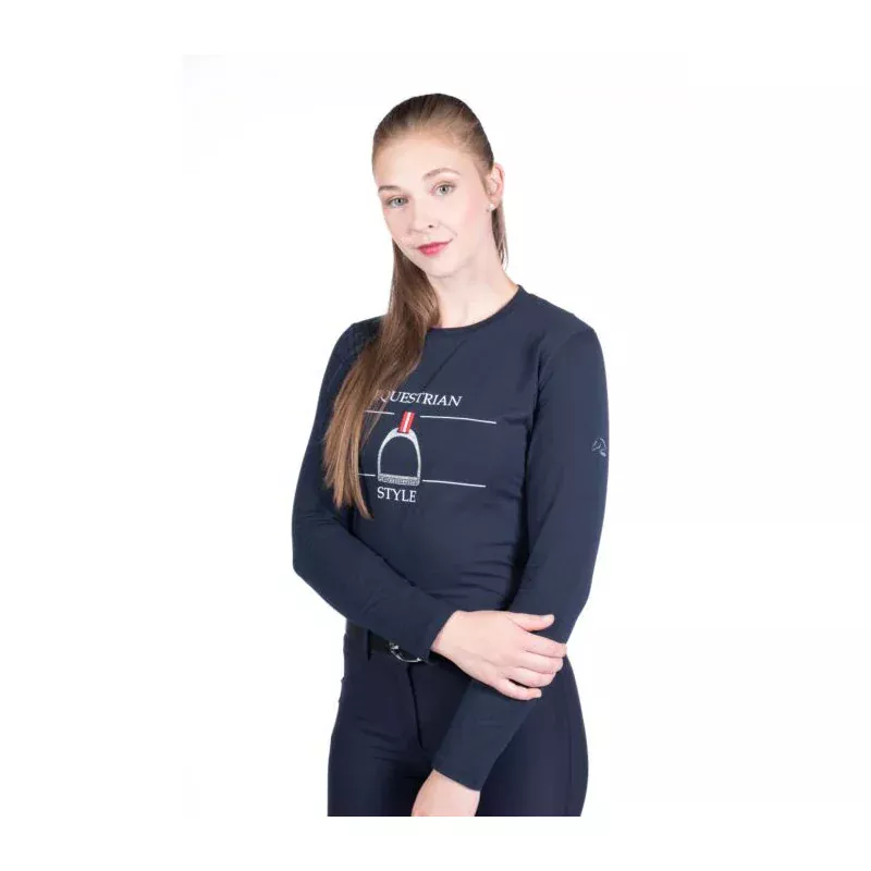 POLO MANCHES LONGUES EQUINE SPORTS HKM